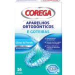Corega  Pastilhas De Limpeza Aparelhos Ortodônticos e Goteiras 36 Pastilhas