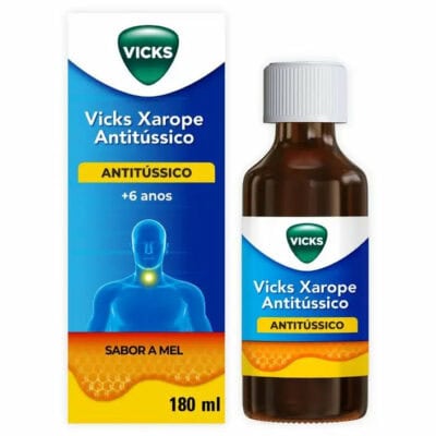 Vicks Xarope Antitussico Mel, 1,33 mg/mL, 180 ml - Image 1