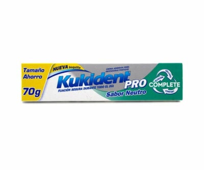 Kukident Pro Complete Neutro Creme Adesivo Protese Dentária 70g - Image 1