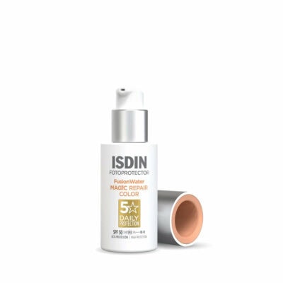 Isdin FusionWater MAGIC Repair Color SPF50 Protetor Solar Rosto 50ml - Image 1