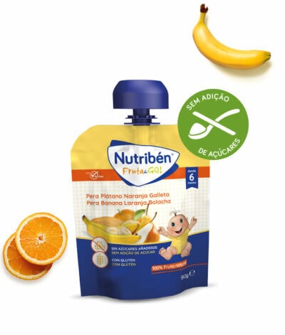 Nutriben Boião Maçã, Laranja, Banana e Bolacha 235g - Image 1