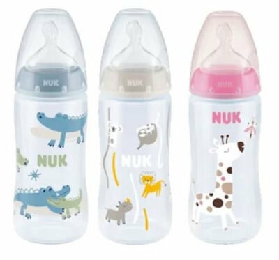 NUK First Choice+ No Colic Tetina Silicone 6-18M - Controlo de Fluxo 300ml - Image 1