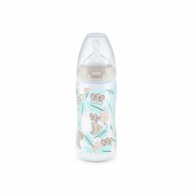 NUK First Choice+ Disney No Colic Tetina Silicone M 6-18M - Controlo Temperatura 300ml - Image 1