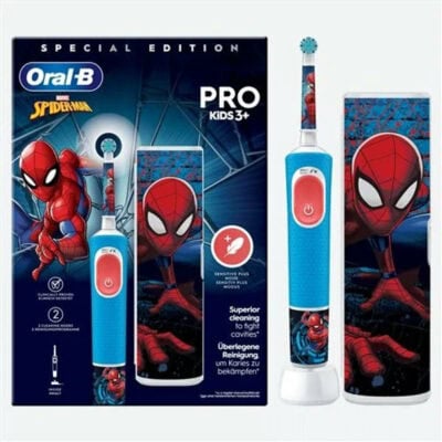 Oral B Pack Escova de Dentes Elétrica Pro Kids 3+ Spider Man Edição Especial com Estojo - Image 1