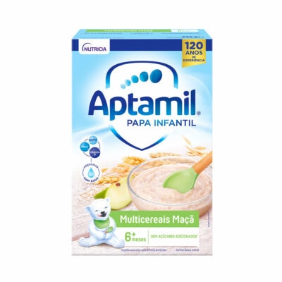 Aptamil Papa Láctea Infantil Multicereais Maçã 225g - Image 1
