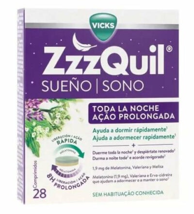 ZzzQuil Sono Ação Prolongada 28 comprimidos libertação prolongada - Image 1