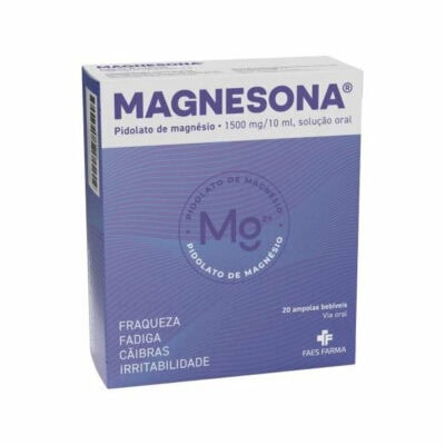 Magnesona 1500mg/10 ml Solução Oral 20 Ampolas Bebiveis - Image 1